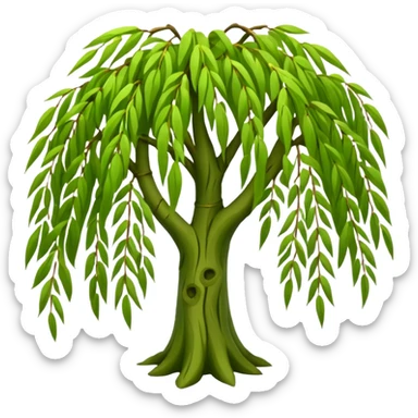 Weeping willow tree sticker