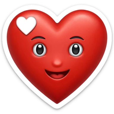 Emoji con el corazón flechado sticker