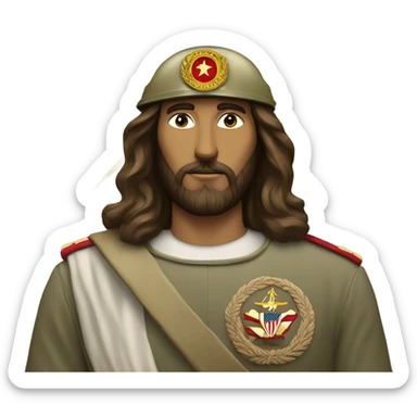 Jesus Christ in the American military sticker