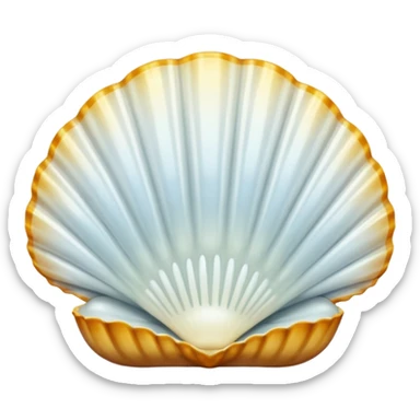 Coquille blanc sticker