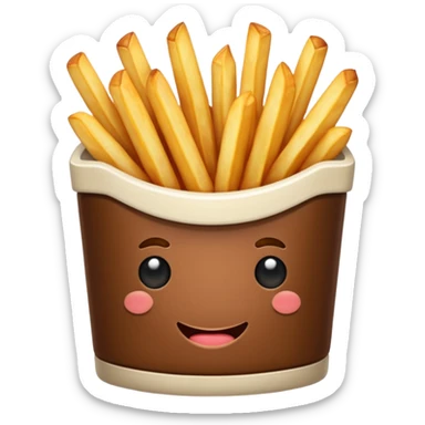 Steak frites sticker