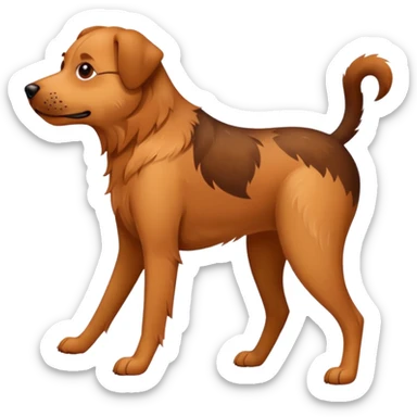 The dog is itching because of fleas, there are ticks and fleas around her sticker