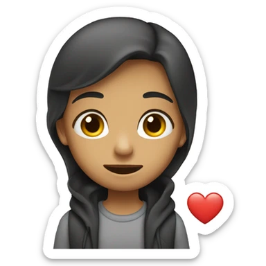 The girl who in love but the boy don’t love him sticker