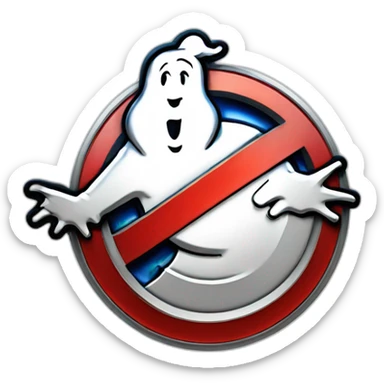 ghostbusters logo sticker