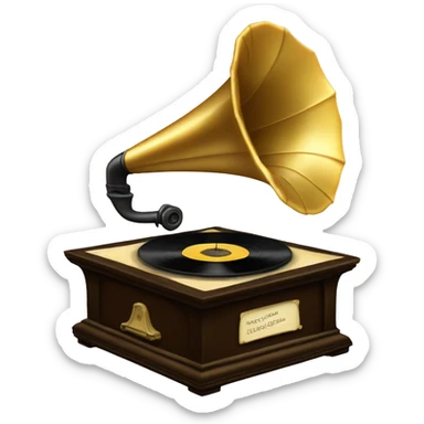 gramophone sticker