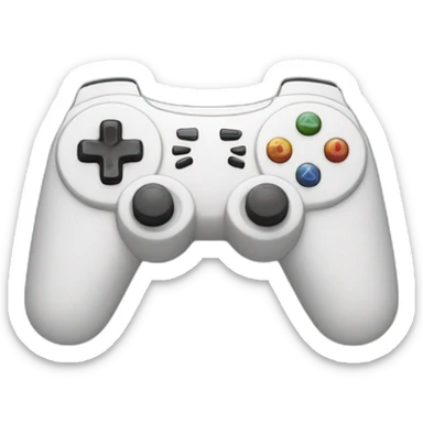 white game controller sticker