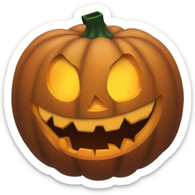nasty jack o lantern  sticker