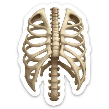 chest bones sticker