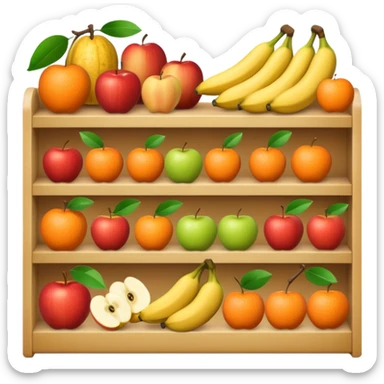 anaquel de frutas sticker