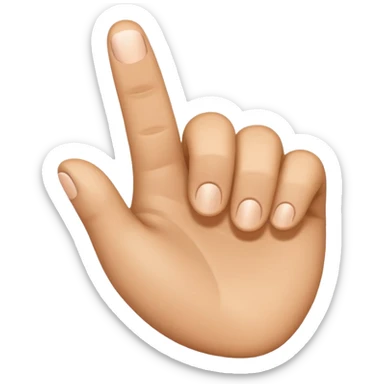 thumb sideways point to the right  sticker