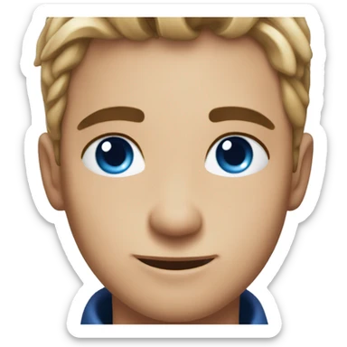 Australien shemerd brow and blue eyes sticker