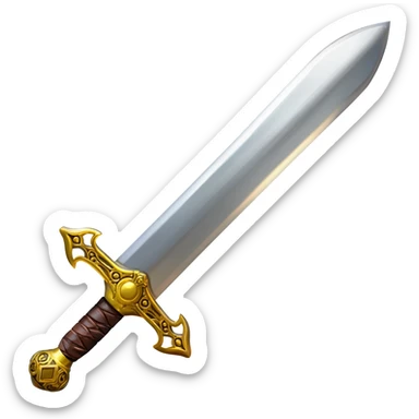Medieval sword sticker