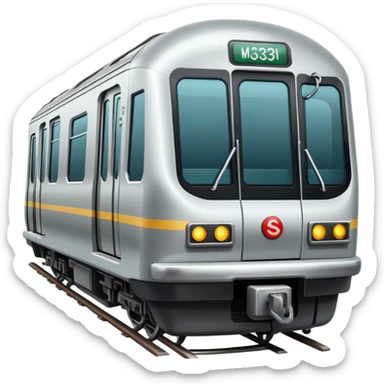 subway train from moscow sticker