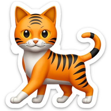 Jordan cat logo sticker