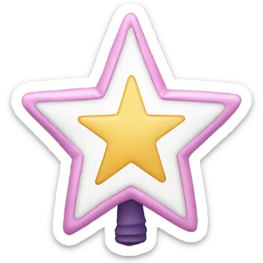 Pretty star topper sticker