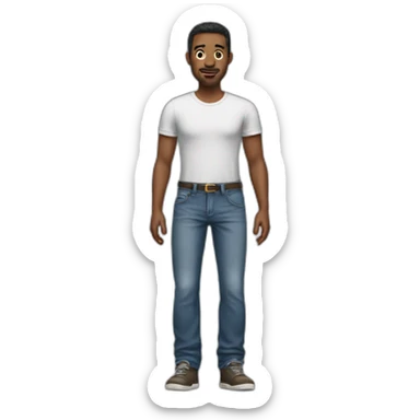 A man who made a mess in his jeans sticker