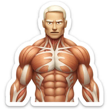 Anatomy muscle sticker