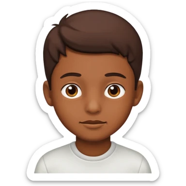 brown skin boy pfp sticker