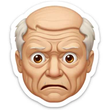 OLD MAN RIPPING A FART sticker