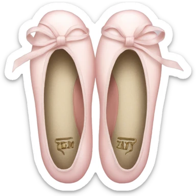 Pale pink ballet shoes sticker