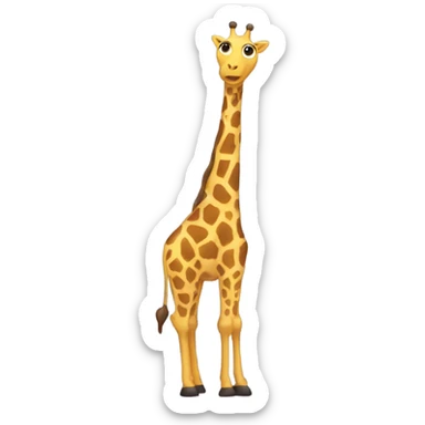 Riding a giraffe sticker