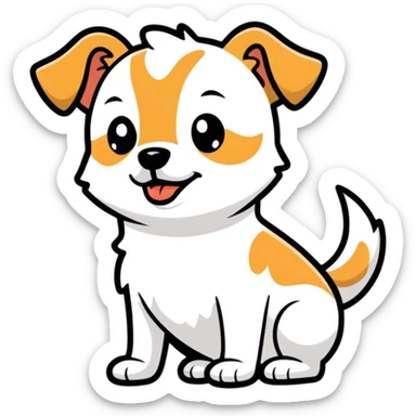 Perrito diciendo que no sticker