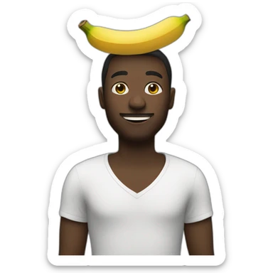 Une personne noir avec des banane sticker