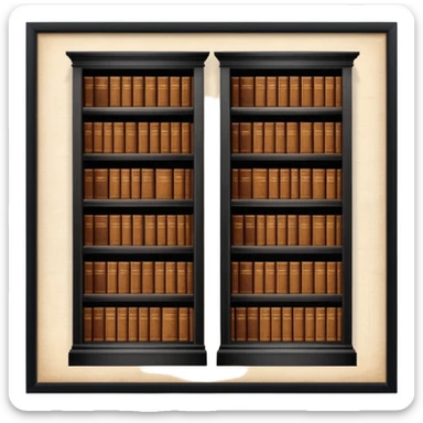 archives room 18th century sticker