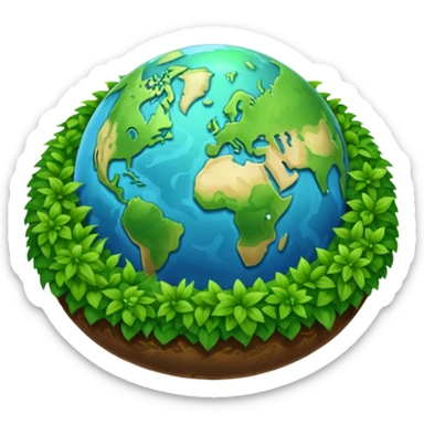 earth lawn sticker