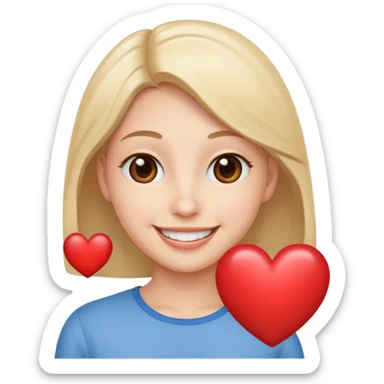 Add 🥹 + 😍 to make a cute emoji screaming love, simple but beautiful sticker