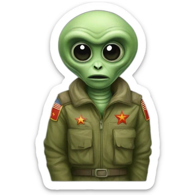 communist-alien-with-flag sticker