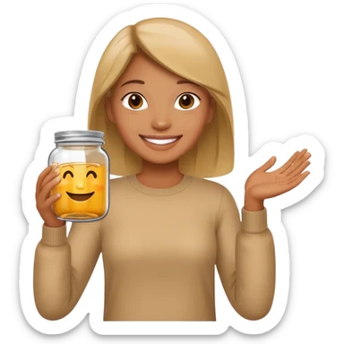 People Holding Jar sticker