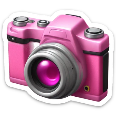 y2k digital pink camera sticker