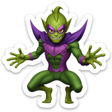 green goblin from spider man sticker