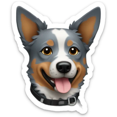 Blue heeler dog sticker