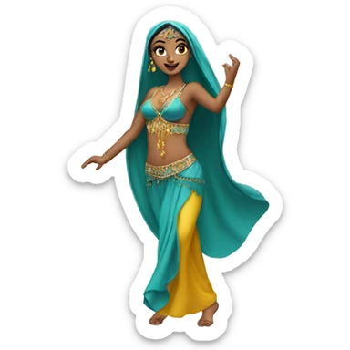 Arab belly dancer  sticker