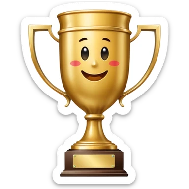 A trophy for Croatian championship sticker