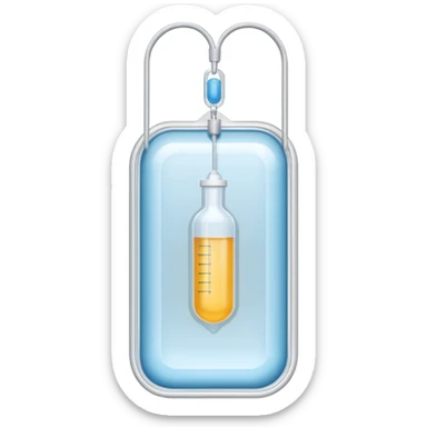 IV bag medication hanging sticker