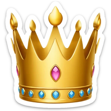 Make en emoji not realistic but rd it need to be look crown sticker
