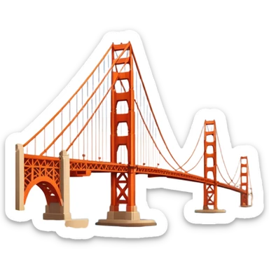 golden gate bridge sticker