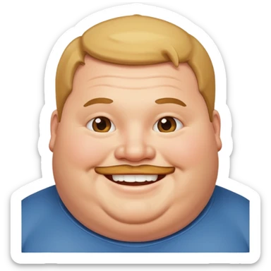 Make a fat guy sticker