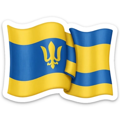 Ukraine flag sticker