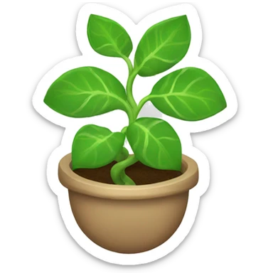 a money plant sticker