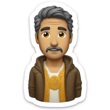 san francisco de asis lobo sticker