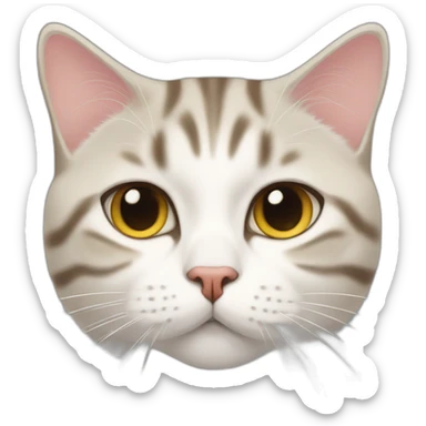 American–shorthair–cat–fat sticker