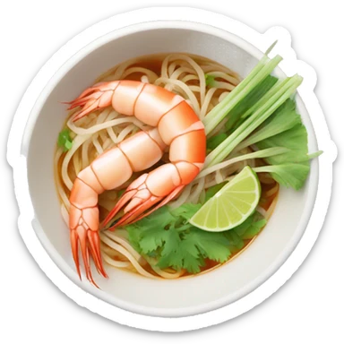 Shrimp pho sticker