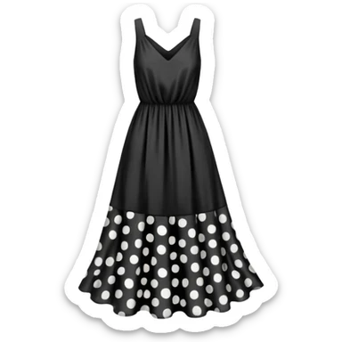 spotted dress sticker