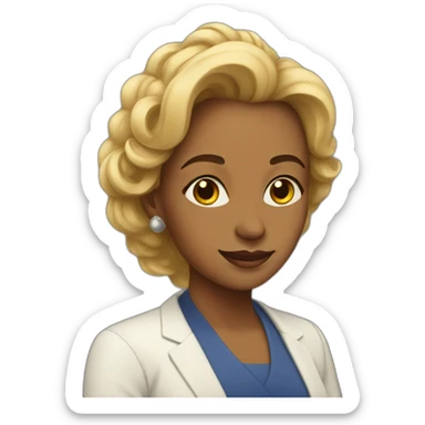 progressive lady sticker