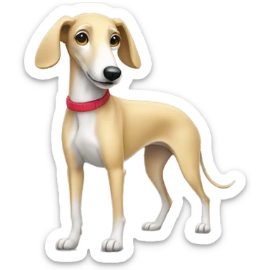 Cute Greyhound dog blond  sticker