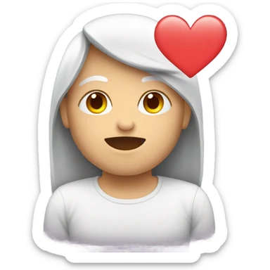 Romantic text that displays I miss you sticker